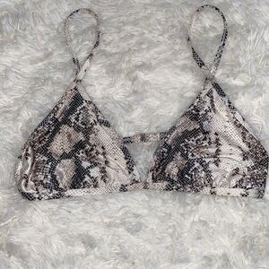 NWT PAC Sun Animal Print Bathing Suit Top Size L